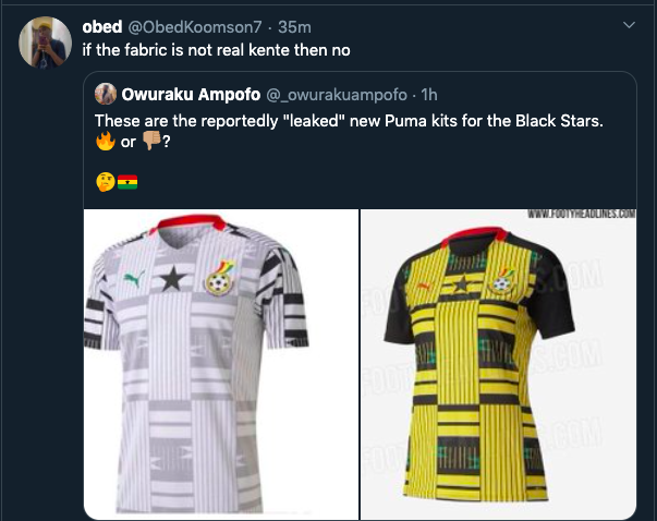 'We must get rid of Puma' - Ghanaians react to leaked new Black Stars jersey