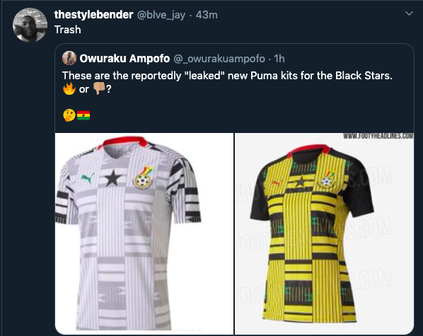 'We must get rid of Puma' - Ghanaians react to leaked new Black Stars jersey