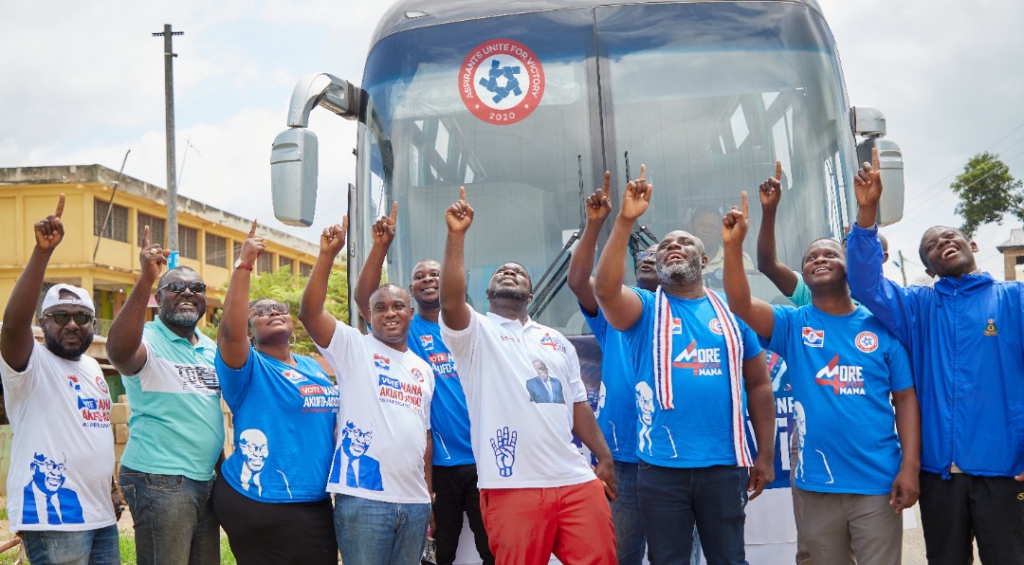 Kennedy Agyapong, former parliamentary aspirants campaign for Akufo-Addo, NPP candidate in Fomena