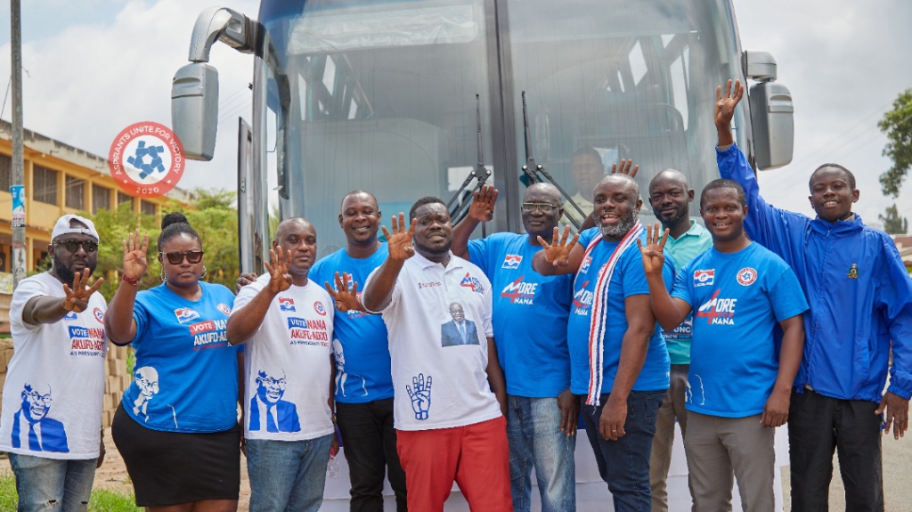 Kennedy Agyapong, former parliamentary aspirants campaign for Akufo-Addo, NPP candidate in Fomena