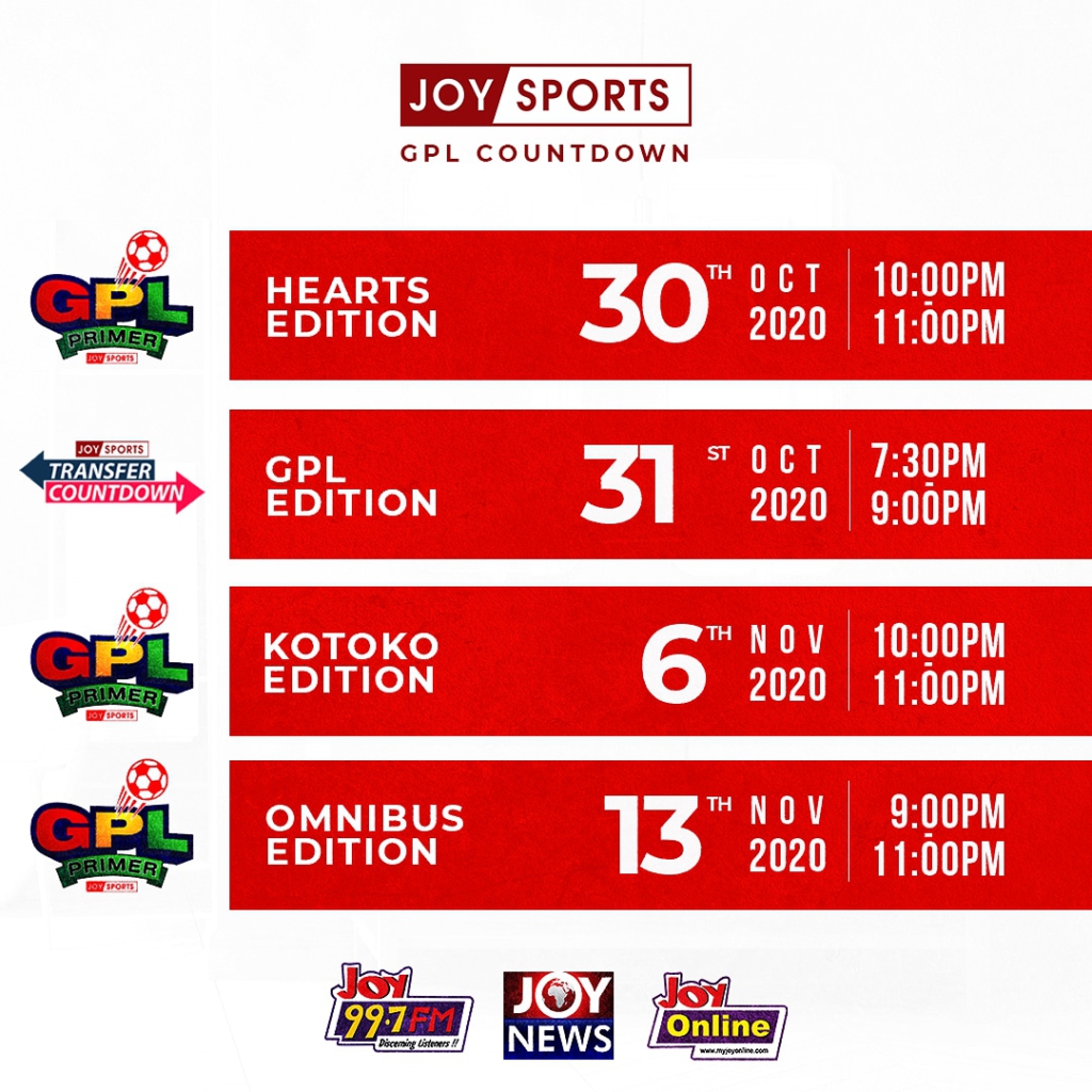 Kurt Okraku endorses Joy Sports GPL countdown shows