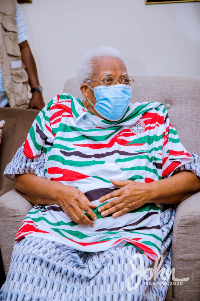 Mahama visits late Amissah-Arthur's mother during tour of Central Region