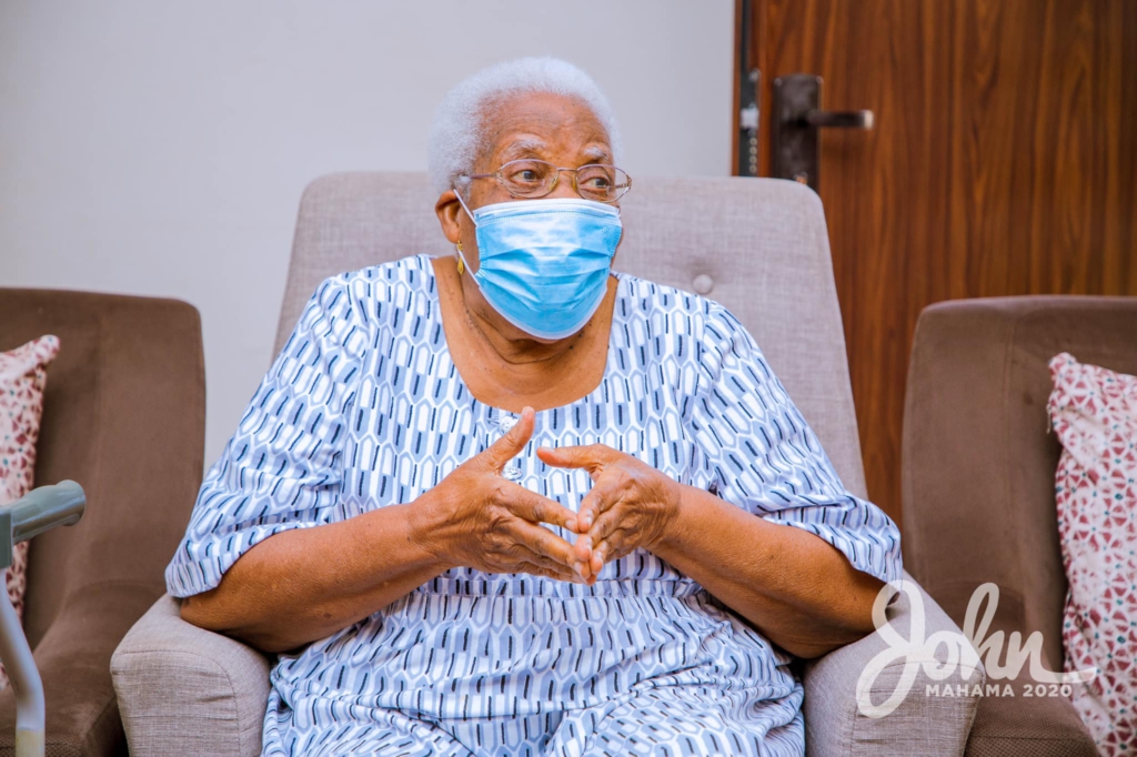 Mahama visits late Amissah-Arthur's mother during tour of Central Region