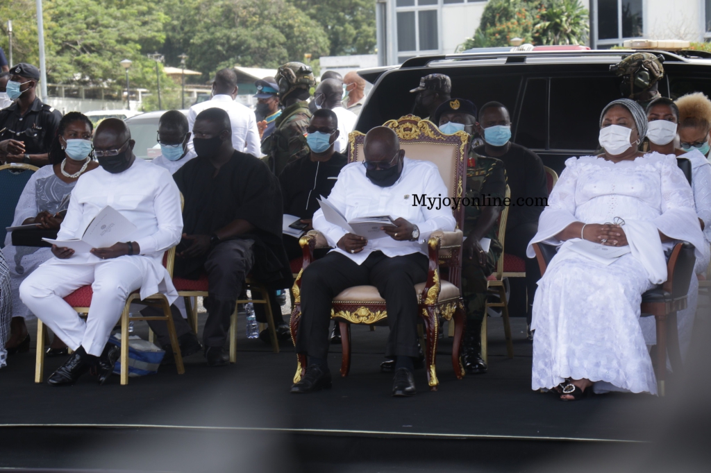 Photos from Rawlings’ mother's burial service at State House