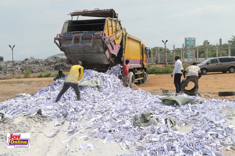 Photos: NDC witnesses burning of excess ballot papers 2