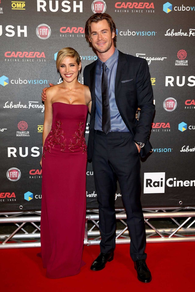 Chris Hems worth and Elsa Pataky are superheroes of style