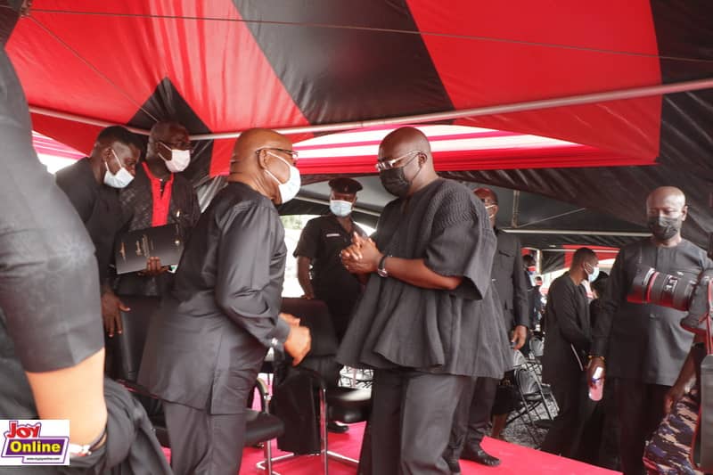 Photos from the burial service of murdered Mfantseman MP, Ekow Hayford Quansah