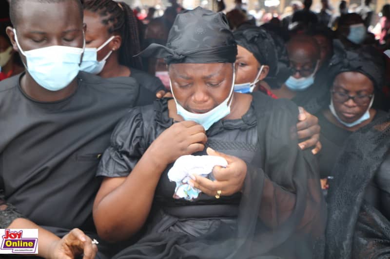 Photos from the burial service of murdered Mfantseman MP, Ekow Hayford Quansah