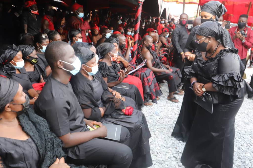 Photos from the burial service of murdered Mfantseman MP, Ekow Hayford Quansah