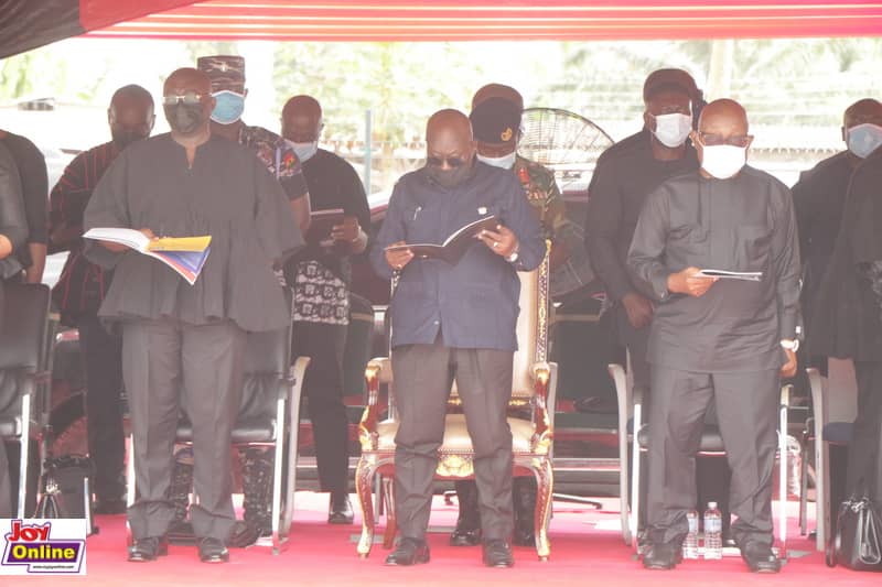 Photos from the burial service of murdered Mfantseman MP, Ekow Hayford Quansah