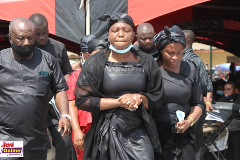 Photos from the burial service of murdered Mfantseman MP, Ekow Hayford Quansah