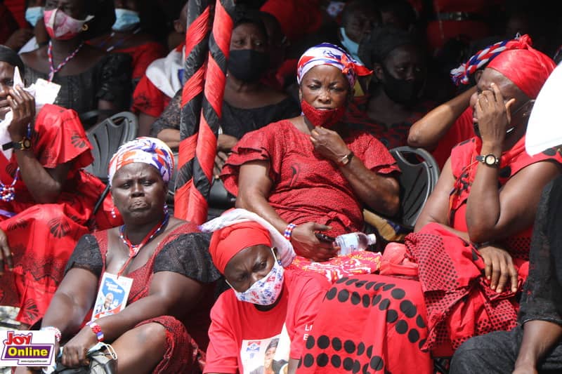 Photos from the burial service of murdered Mfantseman MP, Ekow Hayford Quansah