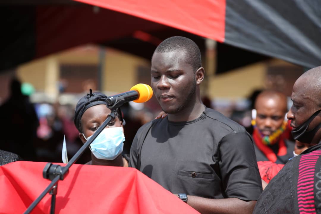 Photos from the burial service of murdered Mfantseman MP, Ekow Hayford Quansah