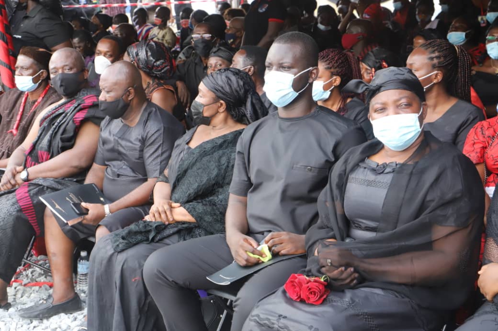 Photos from the burial service of murdered Mfantseman MP, Ekow Hayford Quansah