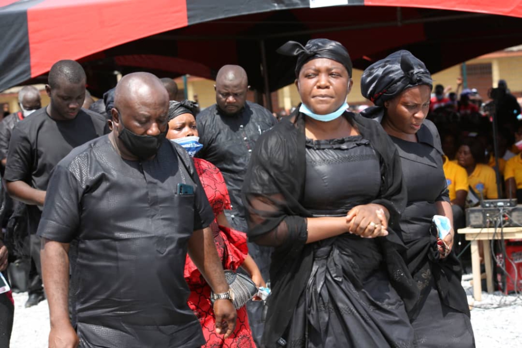 Photos from the burial service of murdered Mfantseman MP, Ekow Hayford Quansah