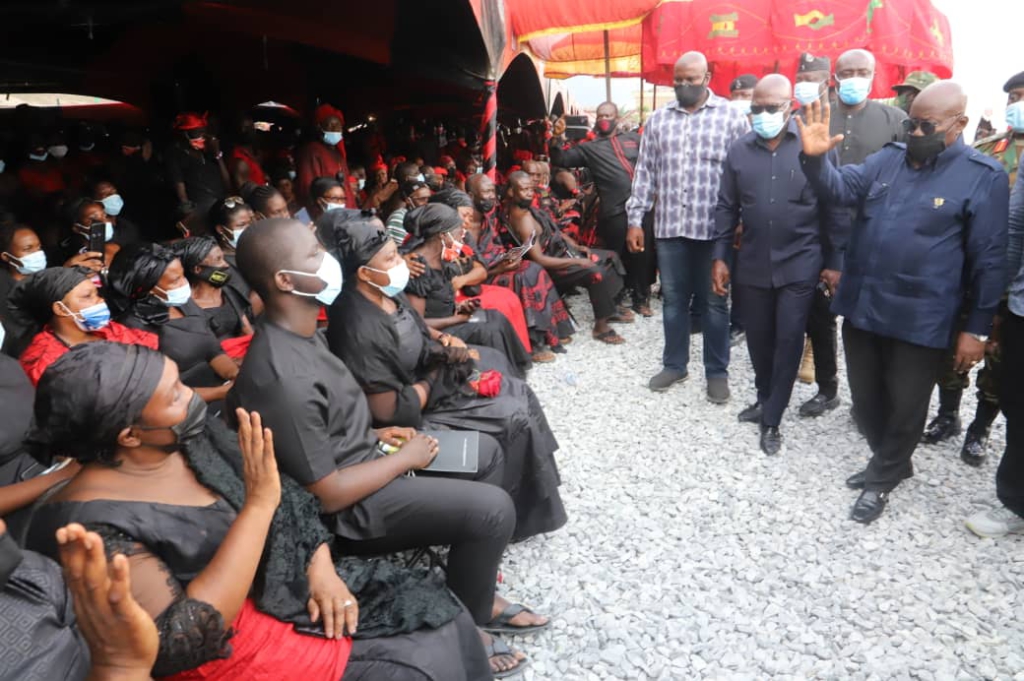 Photos from the burial service of murdered Mfantseman MP, Ekow Hayford Quansah