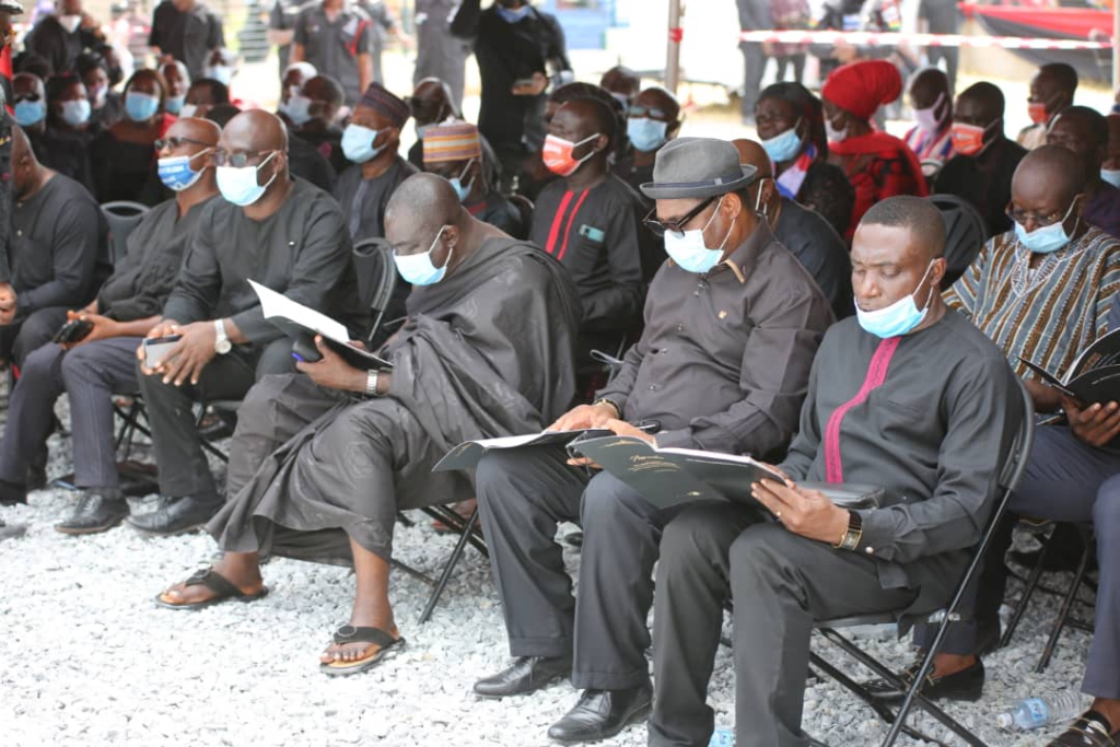 Photos from the burial service of murdered Mfantseman MP, Ekow Hayford Quansah