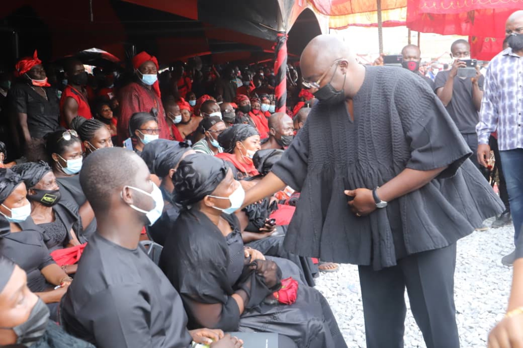 Photos from the burial service of murdered Mfantseman MP, Ekow Hayford Quansah