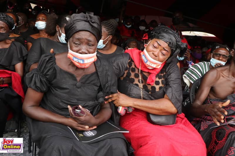 Photos from the burial service of murdered Mfantseman MP, Ekow Hayford Quansah