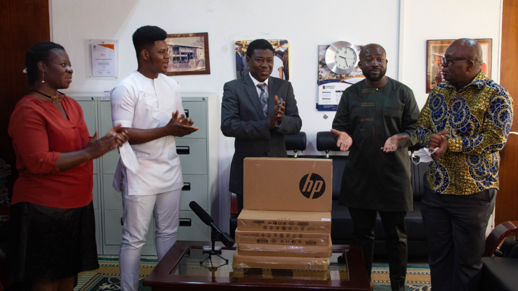 CBOD donates laptop computers to University of Ghana Business School