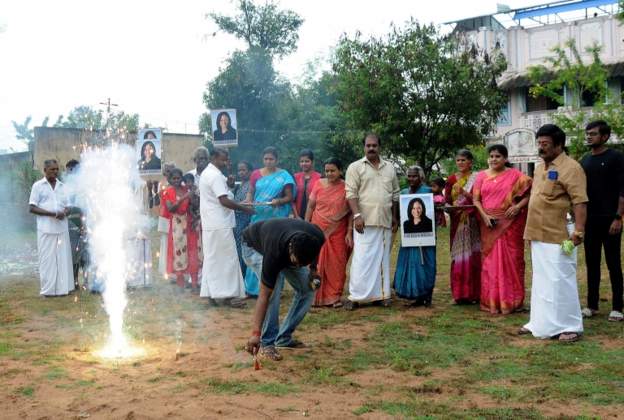 In pictures: Indians celebrate Harris’s historic win