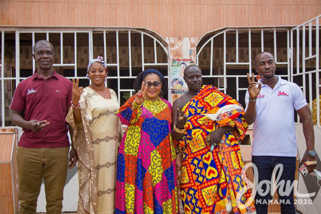 Lordina Mahama takes NDC campaign to Bono East Region