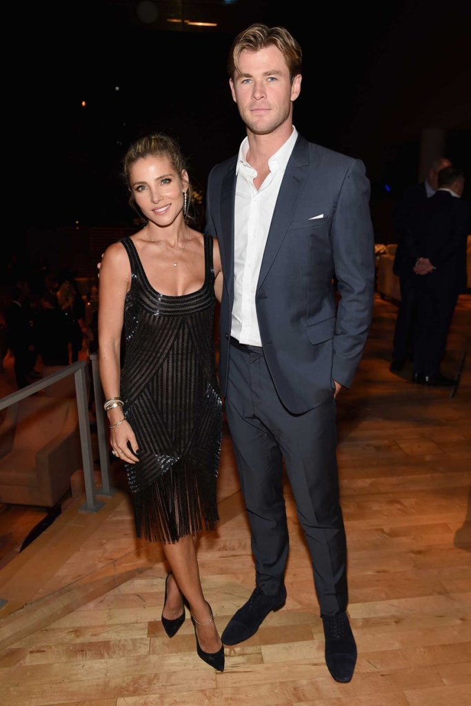 Chris Hems worth and Elsa Pataky are superheroes of style
