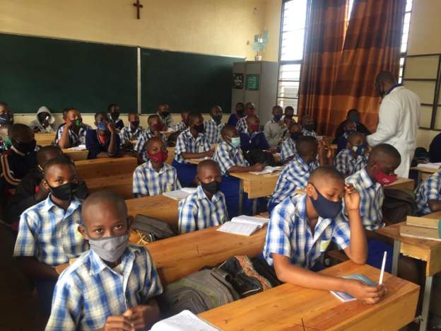 Schools reopen in Rwanda after eight months