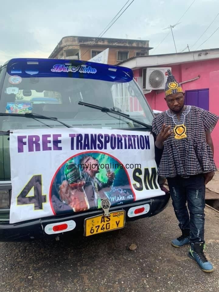 'Trotro' driver who disembarked passengers to see Shatta Wale offers free ride