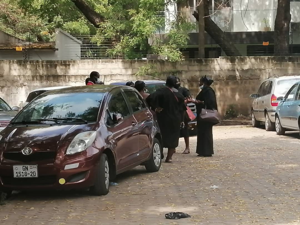 Heavy security presence at the residence of late Jerry John Rawlings