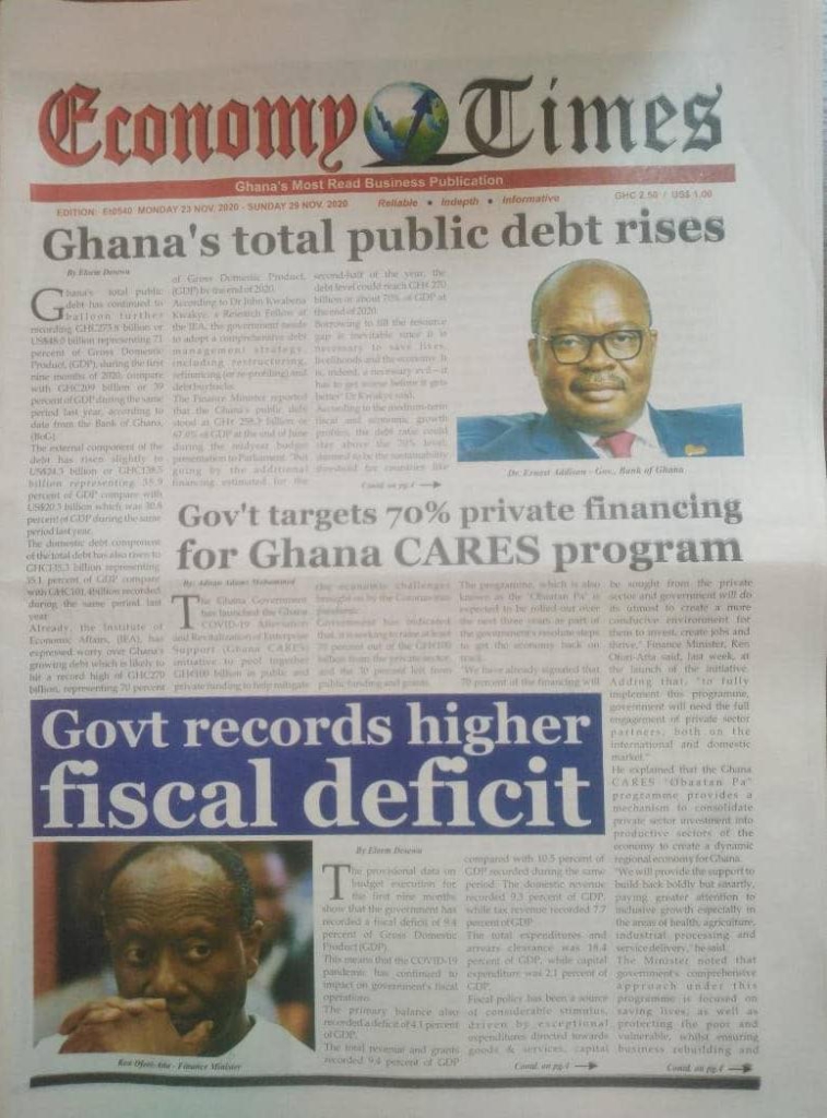 Today’s front pages: Monday, November 23, 2020 Today’s front pages: Monday, November 23, 2020