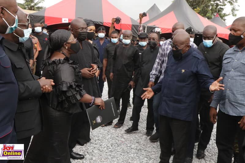 Photos from the burial service of murdered Mfantseman MP, Ekow Hayford Quansah