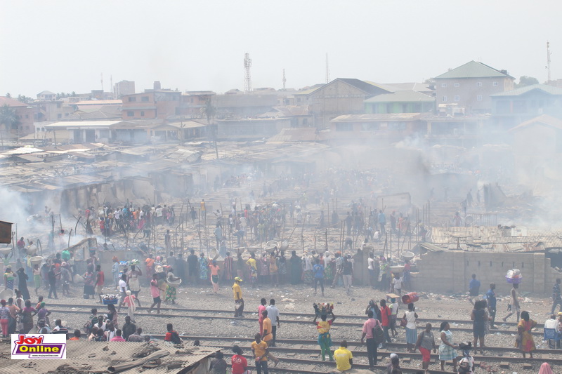 Photos: Fire ravages Kantamanto market