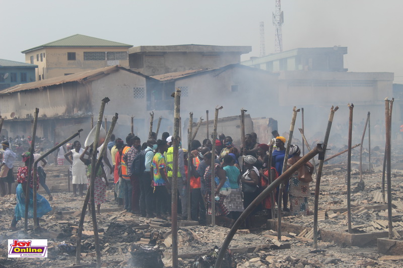 Photos: Fire ravages Kantamanto market