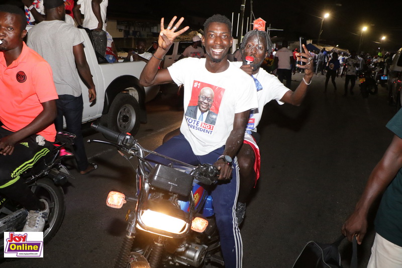 Photos: NPP supporters celebrate Akufo-Addo's victory on streets