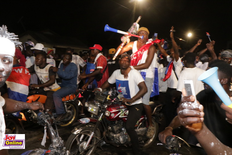 Photos: NPP supporters celebrate Akufo-Addo's victory on streets