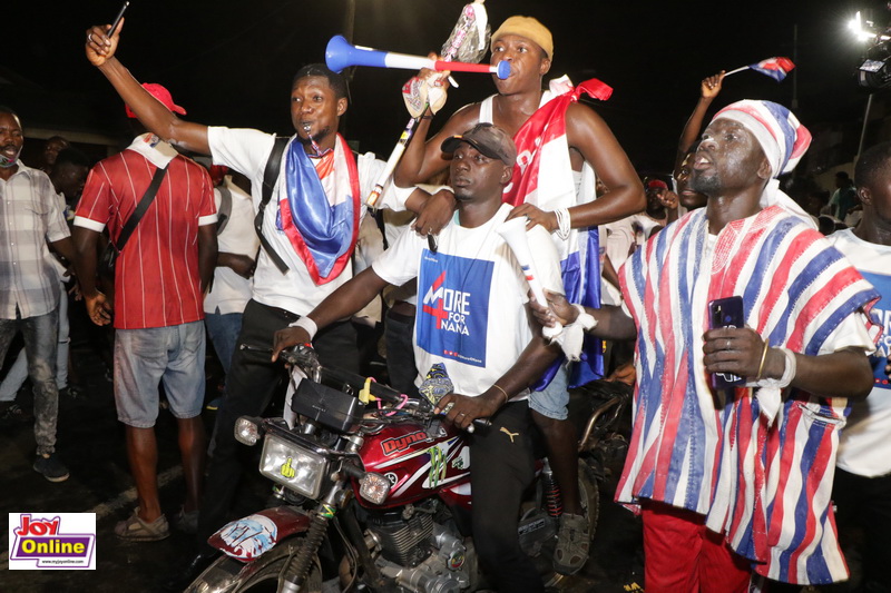 Photos: NPP supporters celebrate Akufo-Addo's victory on streets