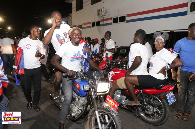 Photos: NPP supporters celebrate Akufo-Addo's victory on streets