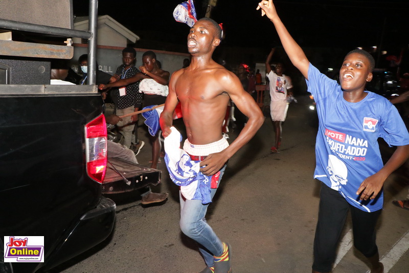 Photos: NPP supporters celebrate Akufo-Addo's victory on streets