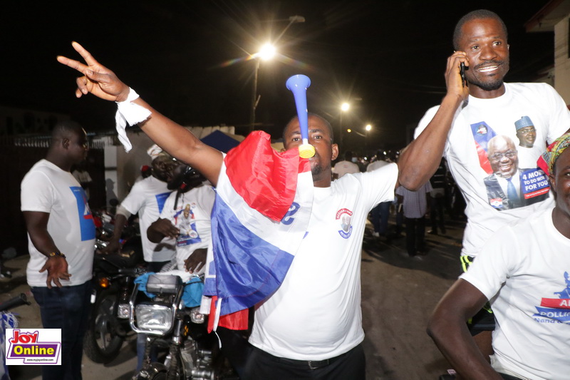 Photos: NPP supporters celebrate Akufo-Addo's victory on streets