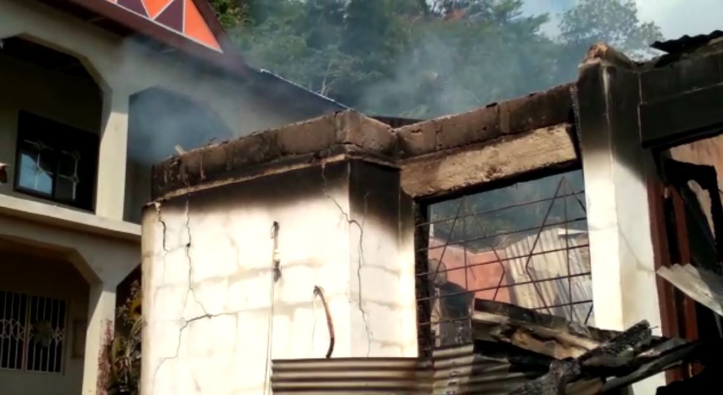 Fire destroys 4-bedroom flat in Adansi Asokwa