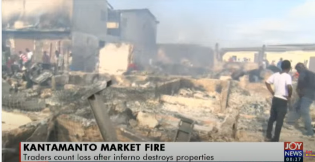 Traders count their losses after Kantamanto market fire