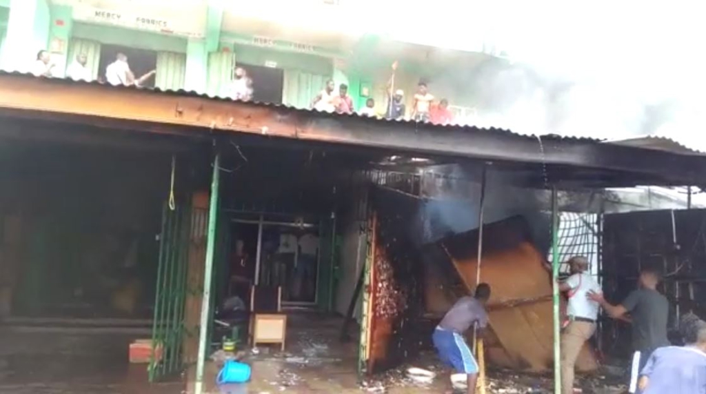 Fire destroys 8 shops in Koforidua