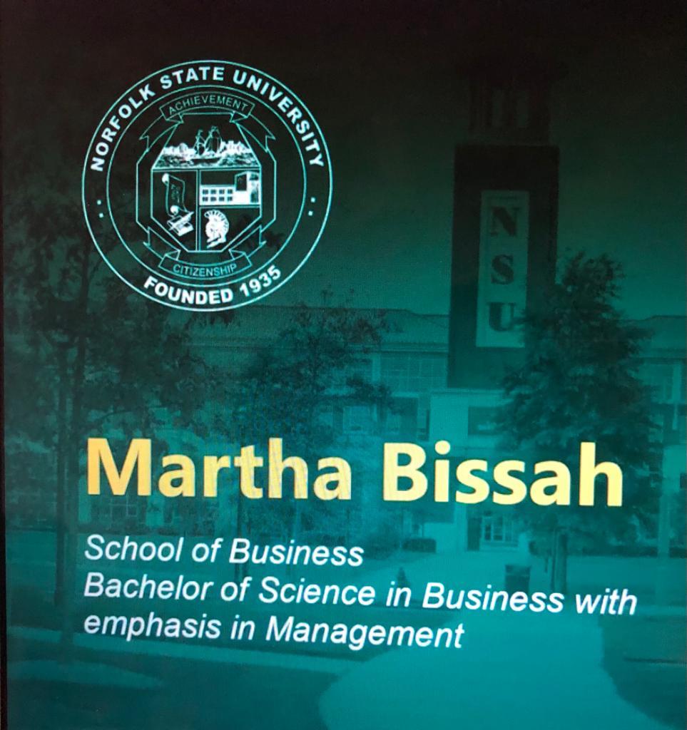 Ghana’s golden girl, Martha Bissah graduates with a BSc. in Business