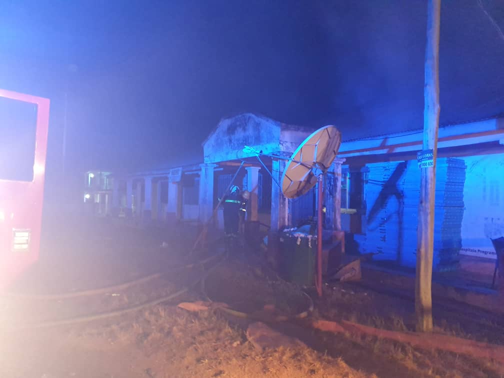 Fire guts Fomena District Electoral Office