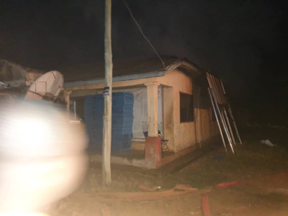 Fire guts Fomena District Electoral Office