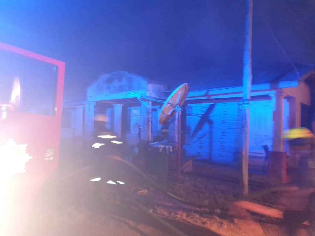 Fire guts Fomena District Electoral Office