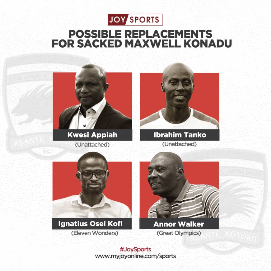 Kotoko: Kwesi Appiah among possible replacements for Maxwell Konadu