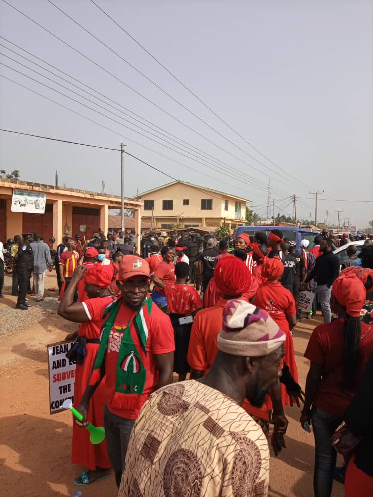 NDC protestors prevented from entering Gbi Hohoe