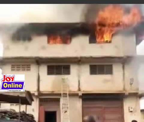Fire at Suame Magazine destroys warehouse and vehicle spare parts